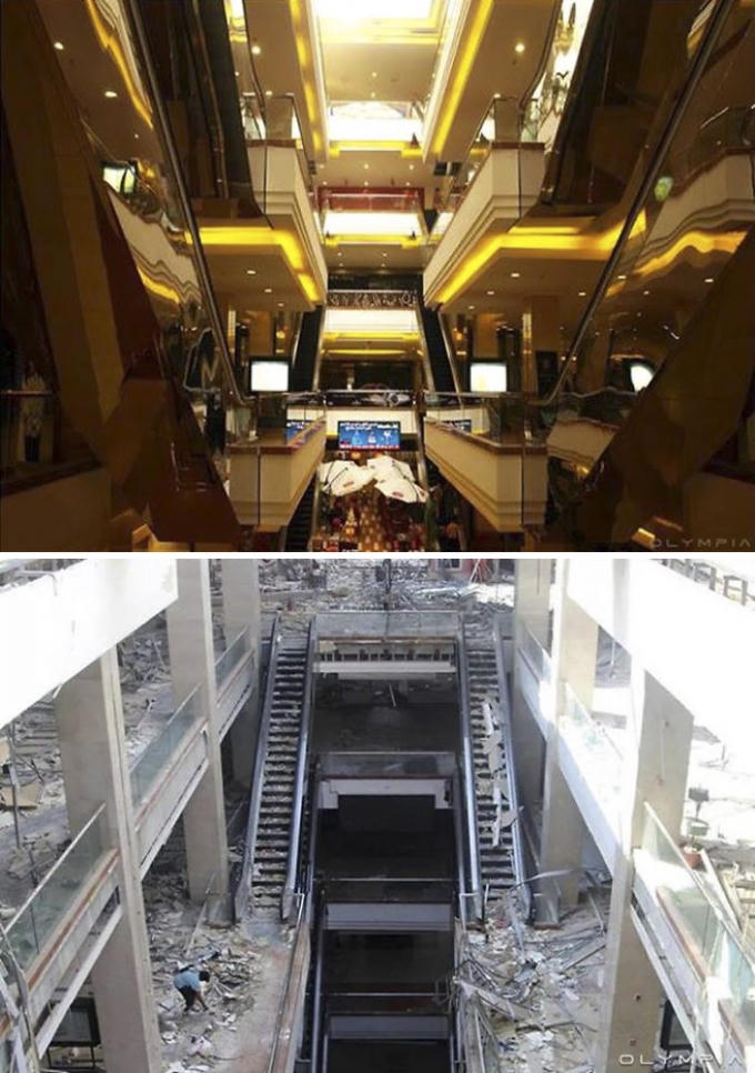 Bên trong một khu trung tâm mua sắm hiện đại (Ảnh: Hannah Karim, BoredPanda)