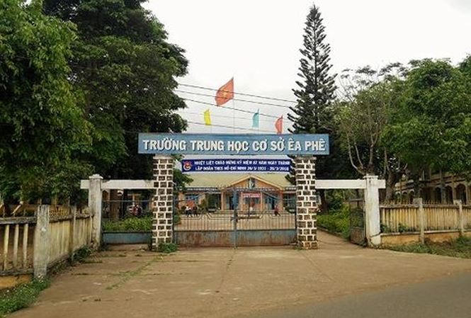 Trường THCS Ea Phê, nơi ông Phan Xuân Hạnh công tác.