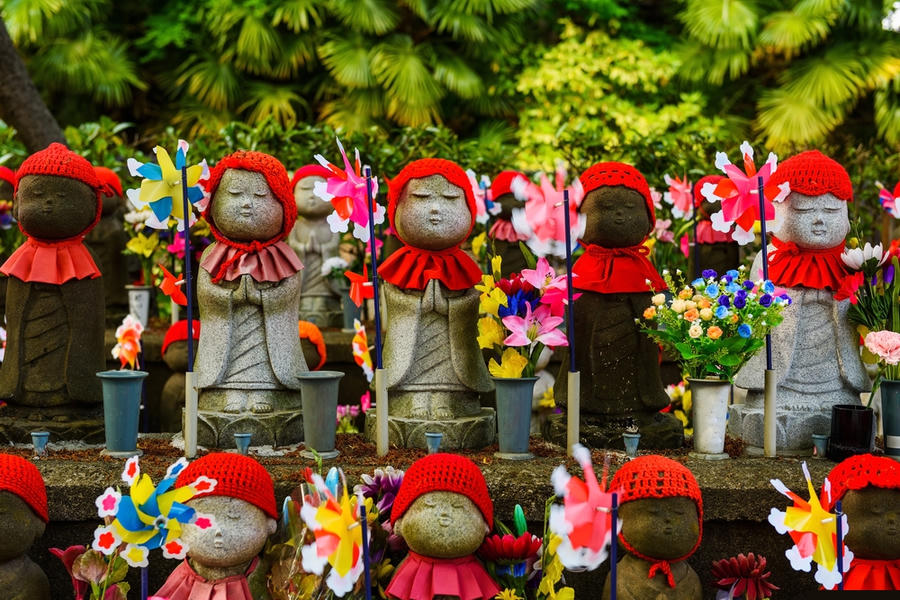 Tượng Jizo tại Đền Zojoji, Tokyo