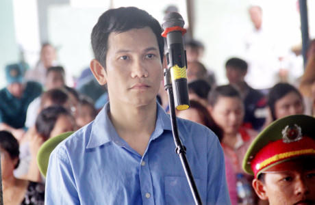 Bị cáo Nguyễn Văn Thái tại tòa. (Ảnh: báo Công an nhân dân)