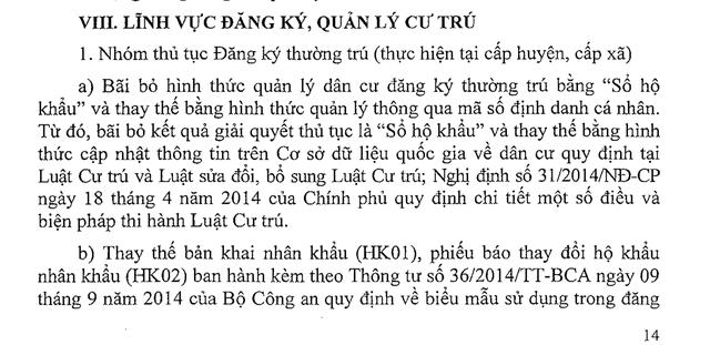 Bao giờ sẽ chính thức bỏ 'sổ hộ khẩu', 'sổ tạm trú' và chứng minh nhân dân?