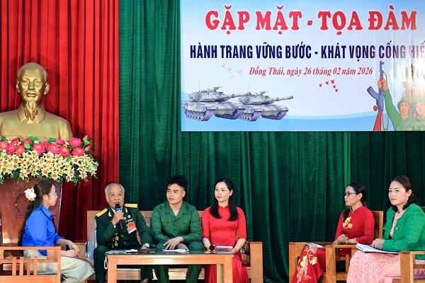 Xã Đồng Thái tổ chức Tọa đàm với chủ đề "Hành trang vững bước - khát vọng cống hiến".