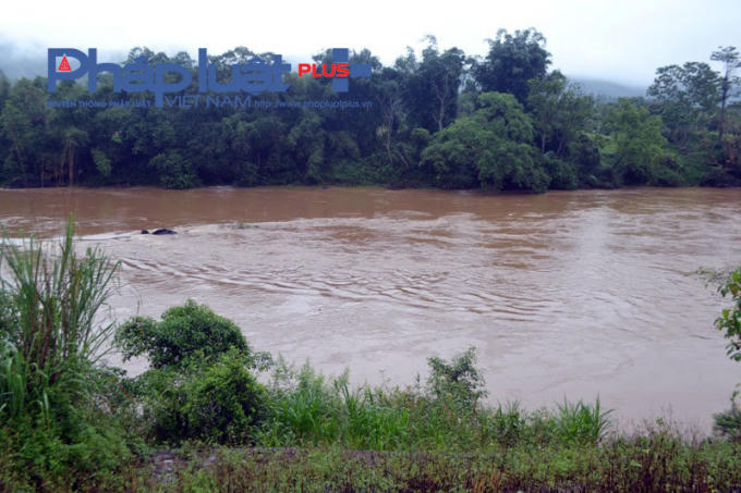 Địa điểm được cho là nơi hai bố con ông Tri bị lật thuyền. (ảnh: Phàn Giào Họ)