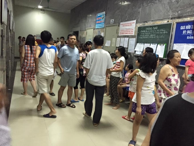 Báo cháy giả tại tòa CT8A KĐT Đại Thanh vào ngày 9/11/2015 làm hàng trăm cư dân hoảng loạn.