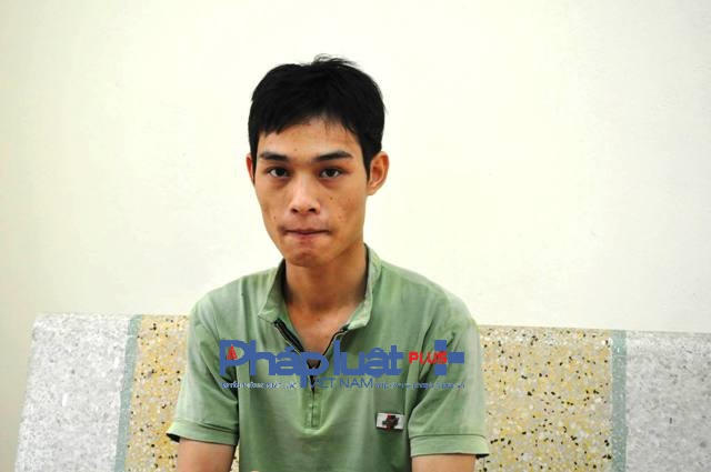 Đối tượng Hưng tại cơ quan CSĐT (Ảnh Đ.T)