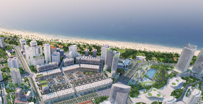 Đất nền ven biển Nha Trang, ngay trung tâm thành phố - “mỏ vàng” cho các nhà đầu tư BĐS. Trong ảnh là phối cảnh dự án Piania City (khu đất sân bay cũ Nha Trang).