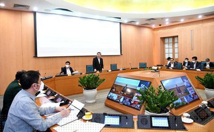 Chủ tịch UBND Thành phố Chu Ngọc Anh chủ trì hội nghị