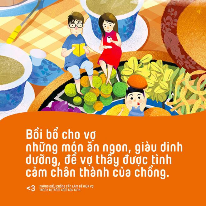 Bồi bổ cho vợ những món ăn ngon, giàu dinh dưỡng, để vợ thấy được tình cảm chân thành của chồng.