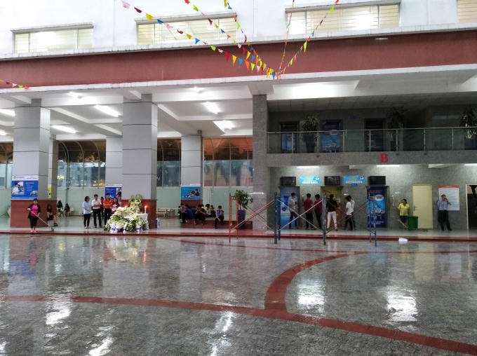 Hiện trường vụ xảy ra tai nạn thương tâm.