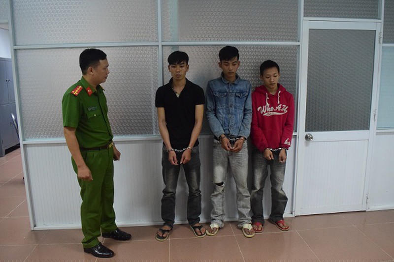 Các đối tượng bị bắt giữ.