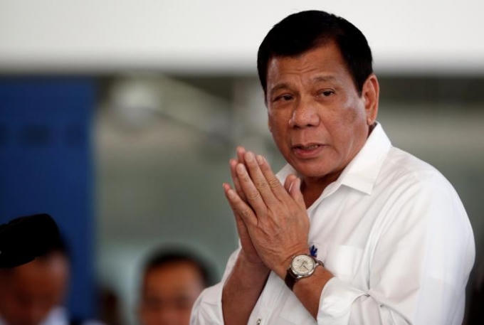 Tổng thống Philippines chúc mừng chiến thắng của ông Trump. (Ảnh: Reuters)