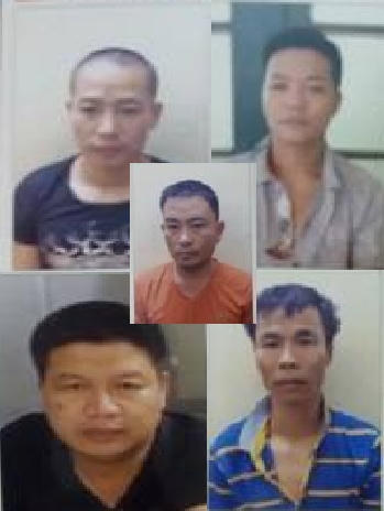 5 đối tượng gây ra vụ việc.