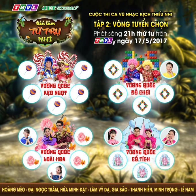 Kết quả tập 1 Tiếu lâm tứ trụ nhí.