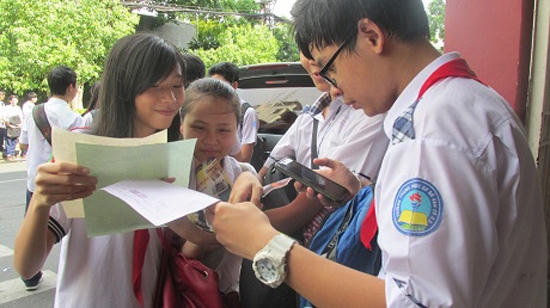 Hôm nay, gần 69.000 học sinh TP HCM thi vào lớp 10. (Ảnh: Đài Tiếng nói nhân dân TP HCM)