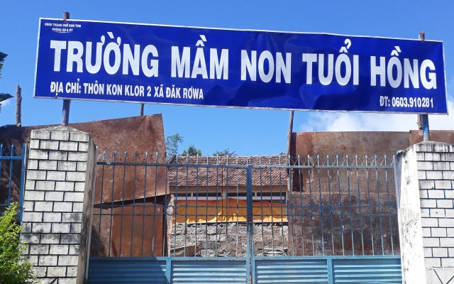 Kon Tum: Trường mầm non Tuổi Hồng có thật sự