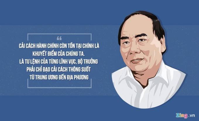 Phó thủ tướng Nguyễn Xuân Phúc, Trưởng ban chỉ đạo cải cách hành chính của Chính phủ nói hôm 19/1/2016 trong phiên họp tổng kết năm 2015 và thông qua phương hướng công tác năm 2016.