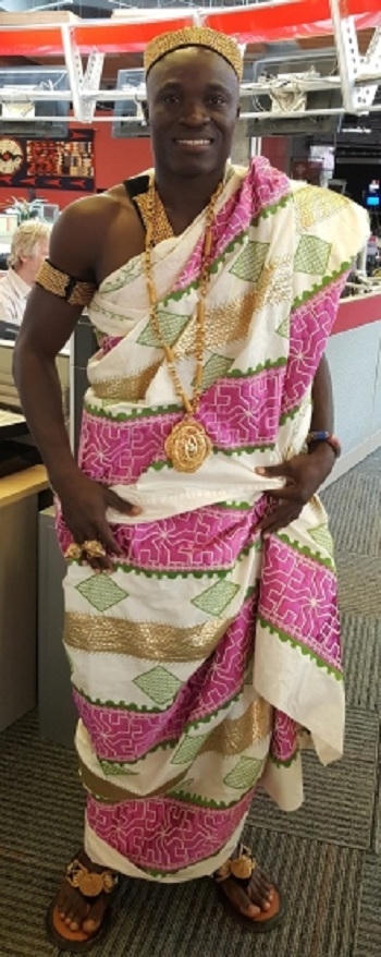 Vua tộc Akan ở Ghana, Tây Phi. (Ảnh: Cbc)