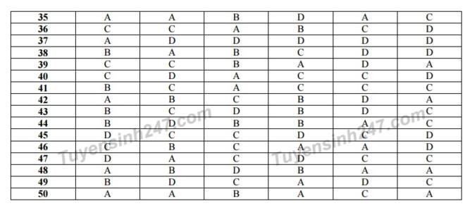 Gợi &yacute; đ&aacute;p &aacute;n 24 m&atilde; đề To&aacute;n thi THPT quốc gia 2017