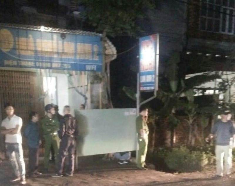 Nhà nghỉ nơi xảy ra sự việc.