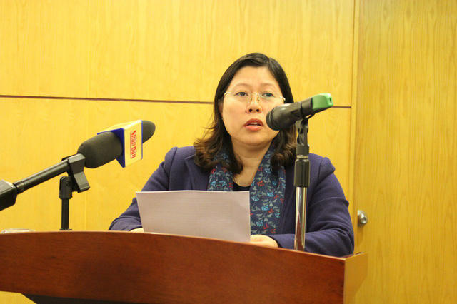 Thứ trưởng Nguyễn Thị Phương Hoa (Ảnh: Trần Thanh).