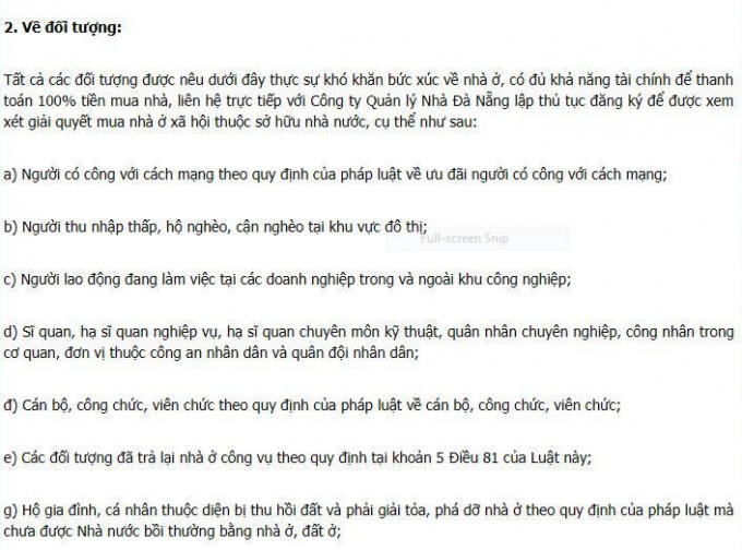 Các đối tượng đủ điều kiện mua 110 căn hộ Chung cư 11 tầng block 11CT01 tại Khu dân cư Phong Bắc.