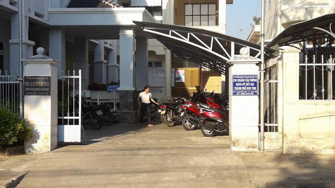Trụ sở Chi nhánh Văn phòng đăng ký đất đai thành phố Kon Tum nơi xảy ra sự việc.