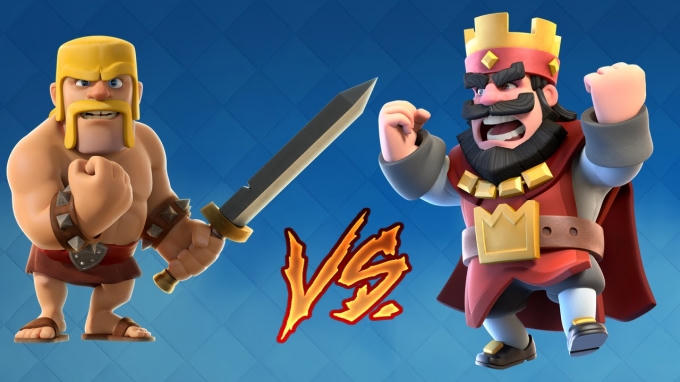 Clash of Clans (trái) và Clash Royale (phải) là 2 tựa game đình đám tại Trung Quốc