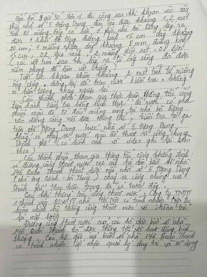 Vụ 146 Qu&aacute;n Th&aacute;nh: Cống chung lại c&oacute; dấu hiệu bị chặn, bịt?