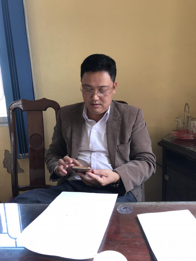 Ông Kim Văn Ba - Chủ tịch UBND xã Bình Định.