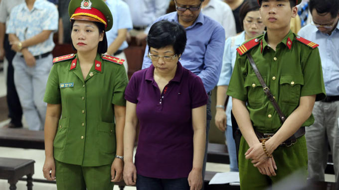 Bị cáo Châu Thị Thu Nga tại tòa. (Ảnh: Vietnamnet).