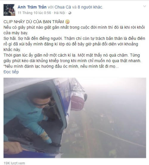 Chia sẻ của Anh Trâm trên trang cá nhân.