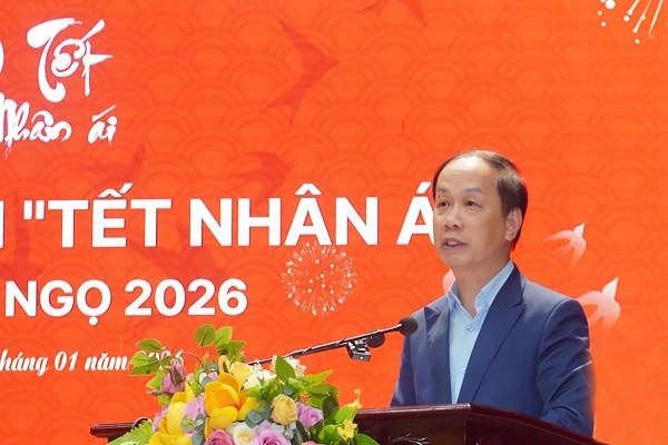 Ông Phạm Tất Thắng, Ủy viên Trung ương Đảng, Phó Trưởng Ban Tuyên giáo và Dân vận Trung ương phát biểu tại chương trình.