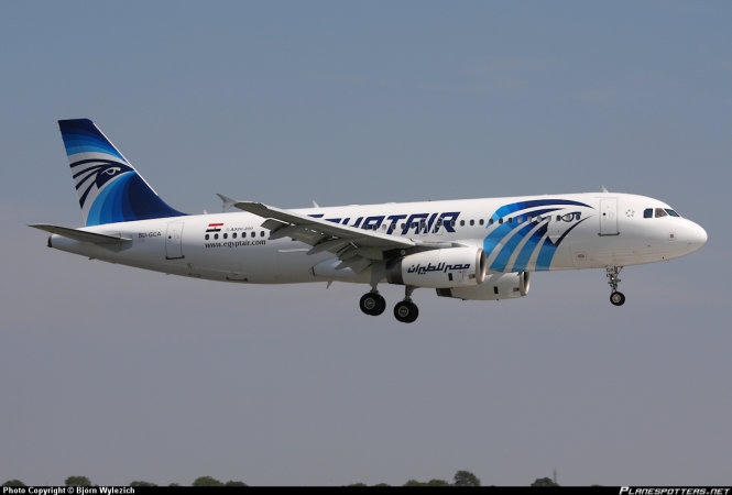 Một chiếc A320 của hẫng EgyptAir cùng loại với chiếc máy bay mang số hiệu MS804 vừa mất tích.