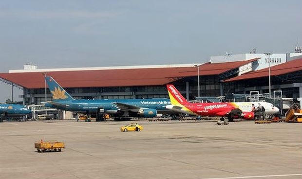 Một góc sân bay Nội Bài.