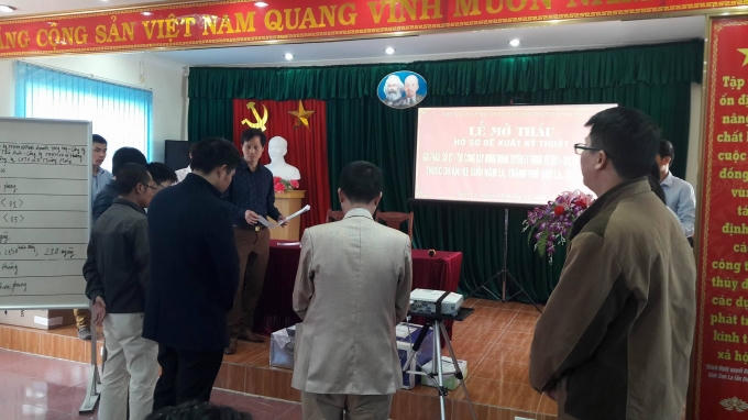 Buổi lễ mở thầu ngày 14/12.