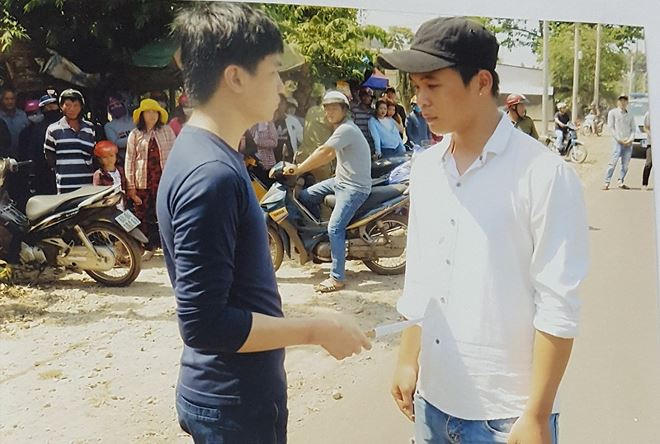 Vị trí anh Thái bị Minh đâm cách vị trí anh Thông bị đâm 10m.