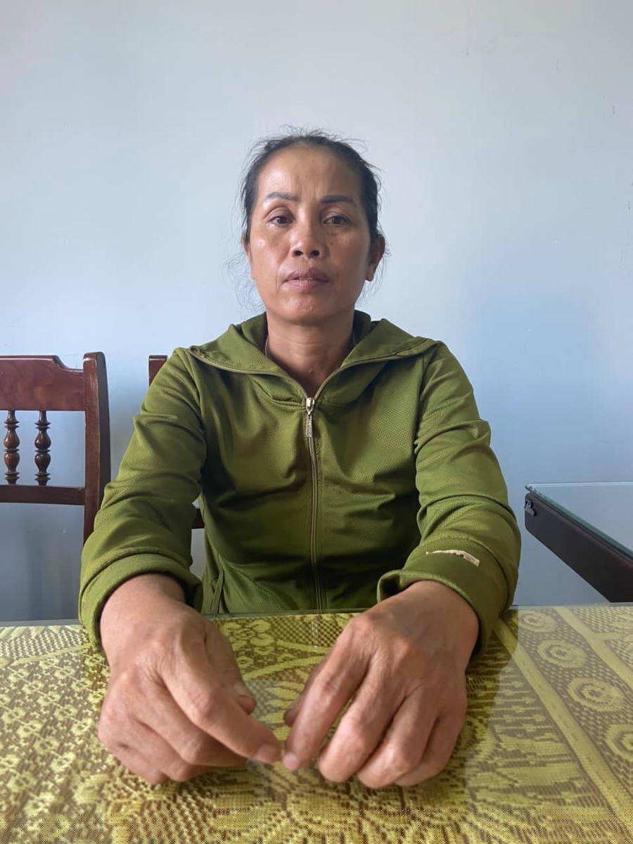 Đối tượng L.T.Sen tại cơ quan Công an