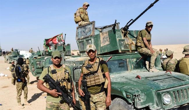 Lực lượng quân đội Iraq trên đường giải phóng Mosul. (Ảnh: AFP)