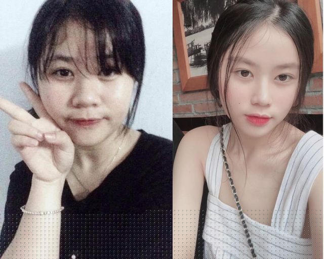 Cô bạn Mộc Nhi trước và sau khi giảm cân