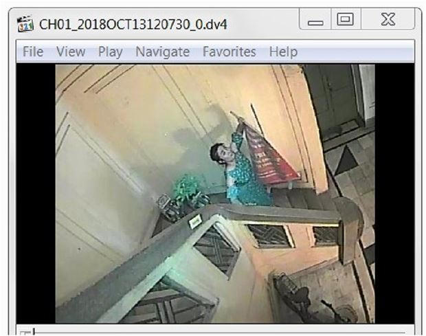 Hình ảnh do camera chủ hộ tầng 3, nhà số 11A Tổng Đản ghi nhận.
