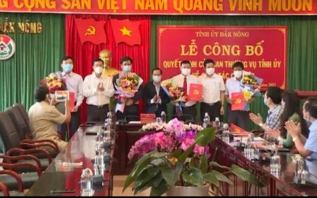 Đắk Nông điều động, bổ nhiệm cán bộ, lãnh đạo ban, ngành