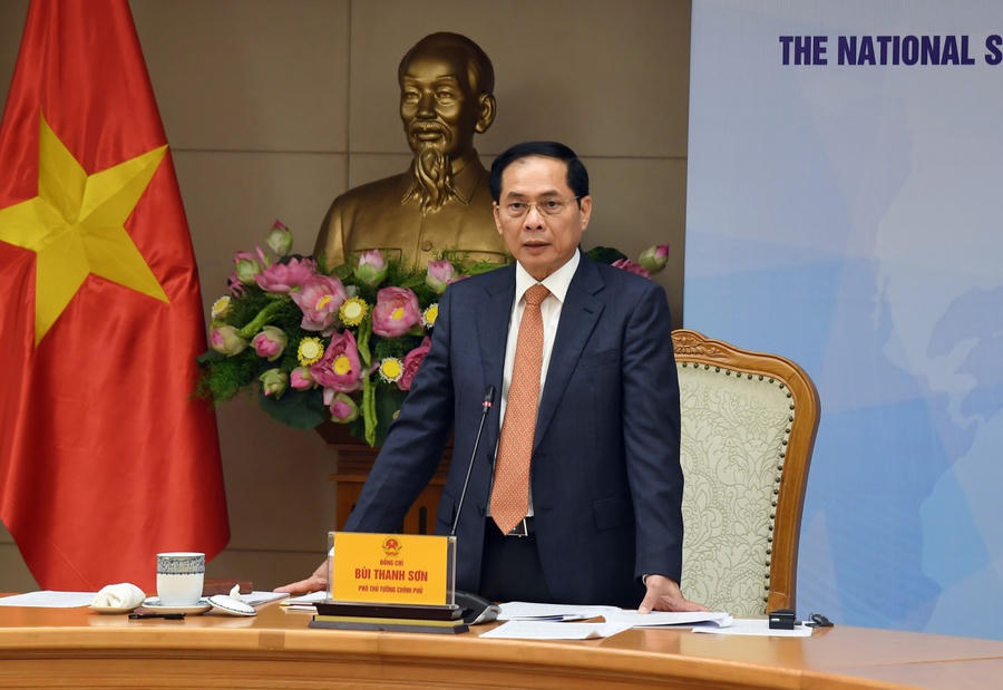 Phó Thủ tướng Bùi Thanh Sơn phát biểu kết luận cuộc họp. (ảnh: Chinhphu.vn)