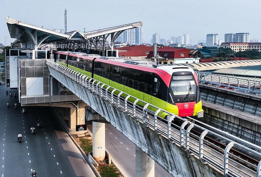 Tuyến metro Nhổn - ga Hà Nội.
