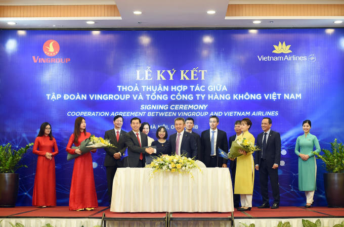 Vietnam Airlines v&agrave; Vingroup k&yacute; thỏa thuận hợp t&aacute;c