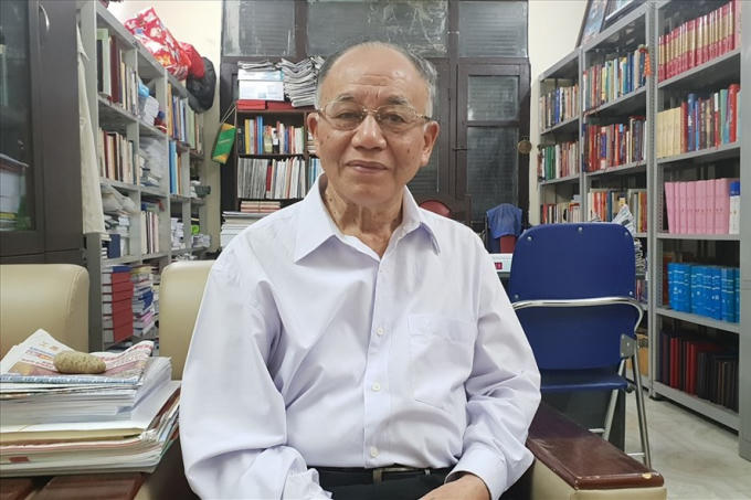 GS Hoàng Chí Bảo - chuyên gia cao cấp của Học viện Chính trị Quốc gia Hồ Chí Minh. Ảnh: Huyên Nguyễn