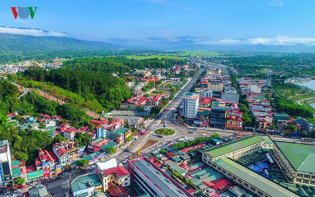 Trung tâm thành phố Điện Biên Phủ.