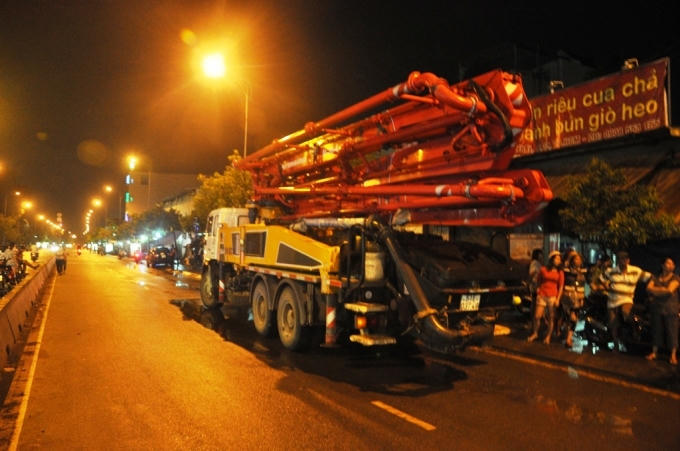 Hiện trường vụ tai nạn thương tâm.
