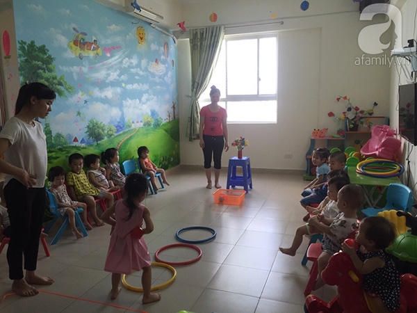 Hình ảnh lớp mầm non tư thục Tuổi Hoa của cô Vân Anh. Ảnh: Afamily.vn