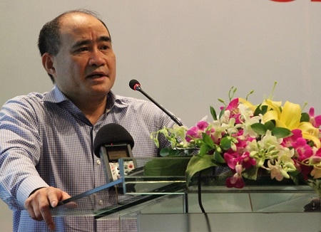 Ông Nguyễn Văn Việt - Chánh Thanh tra Bộ NN&amp;PTNT phát biểu trong Hội nghị.