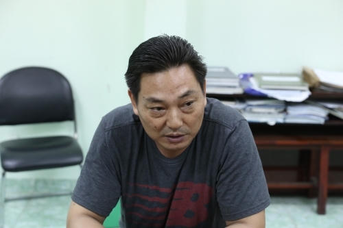Đối tượng tại cơ quan Công an.